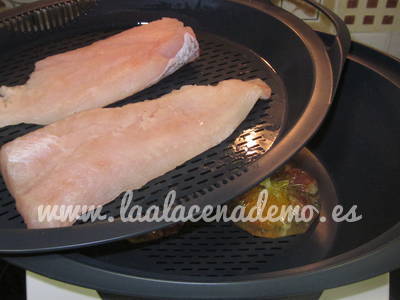 Paso 3: cocinar el pescado al vapor