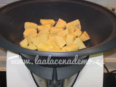 Paso 2: cocinar las patatas al vapor