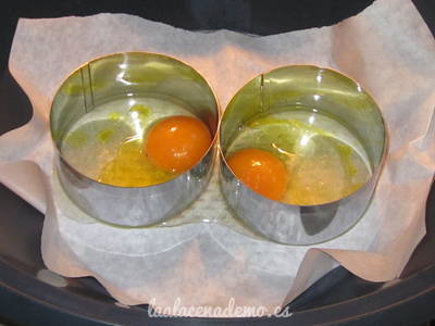 Paso 4: prepara los huevos en Varoma
