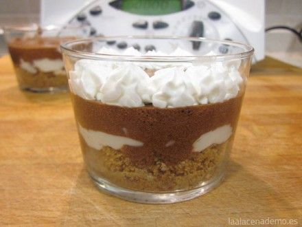 Postre queso y chocolate Thermomix