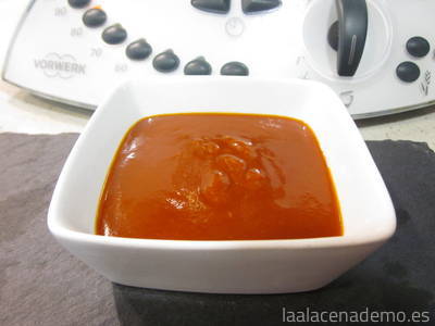 Receta de salsa barbacoa con Thermomix